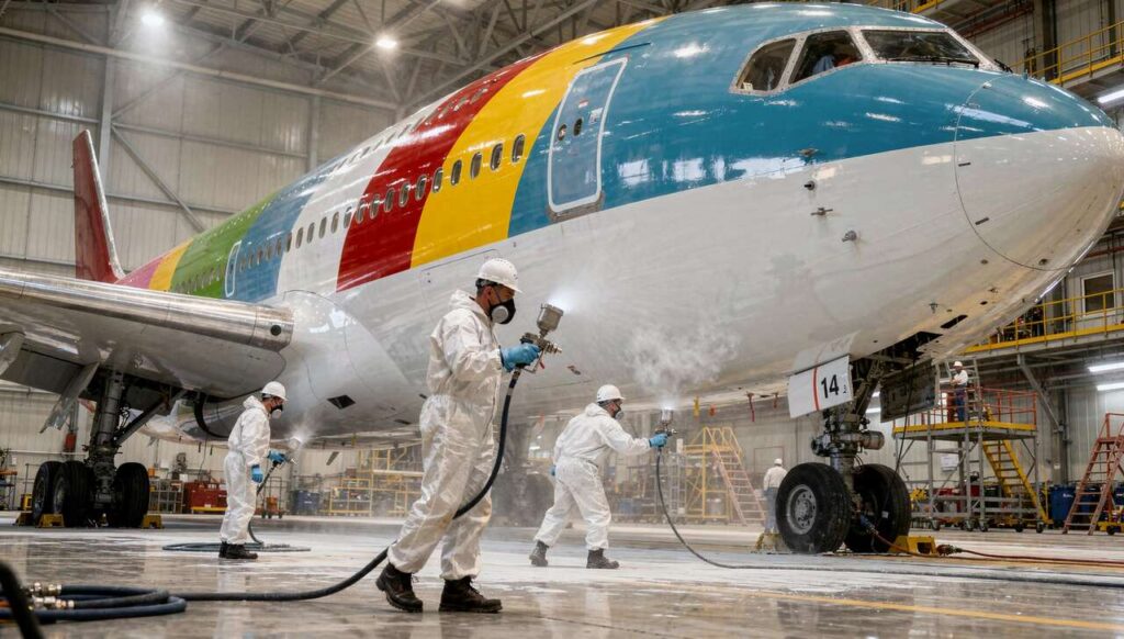 Quanto costa verniciare il più grande aereo commerciale del mondo? La cifra record