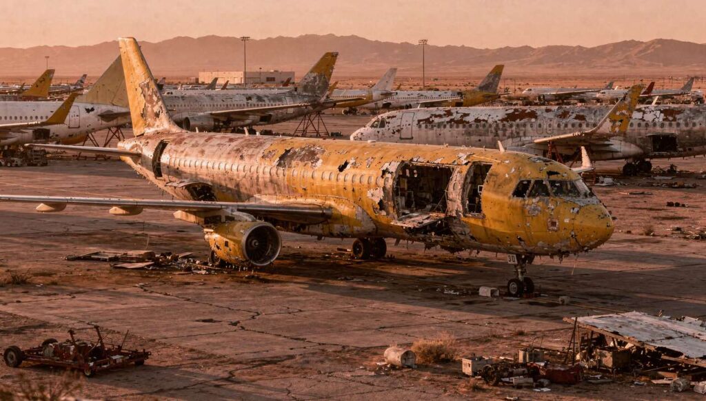 Airbus A320neo di Spirit di 3 anni già demoliti: il motivo ti lascerà senza parole